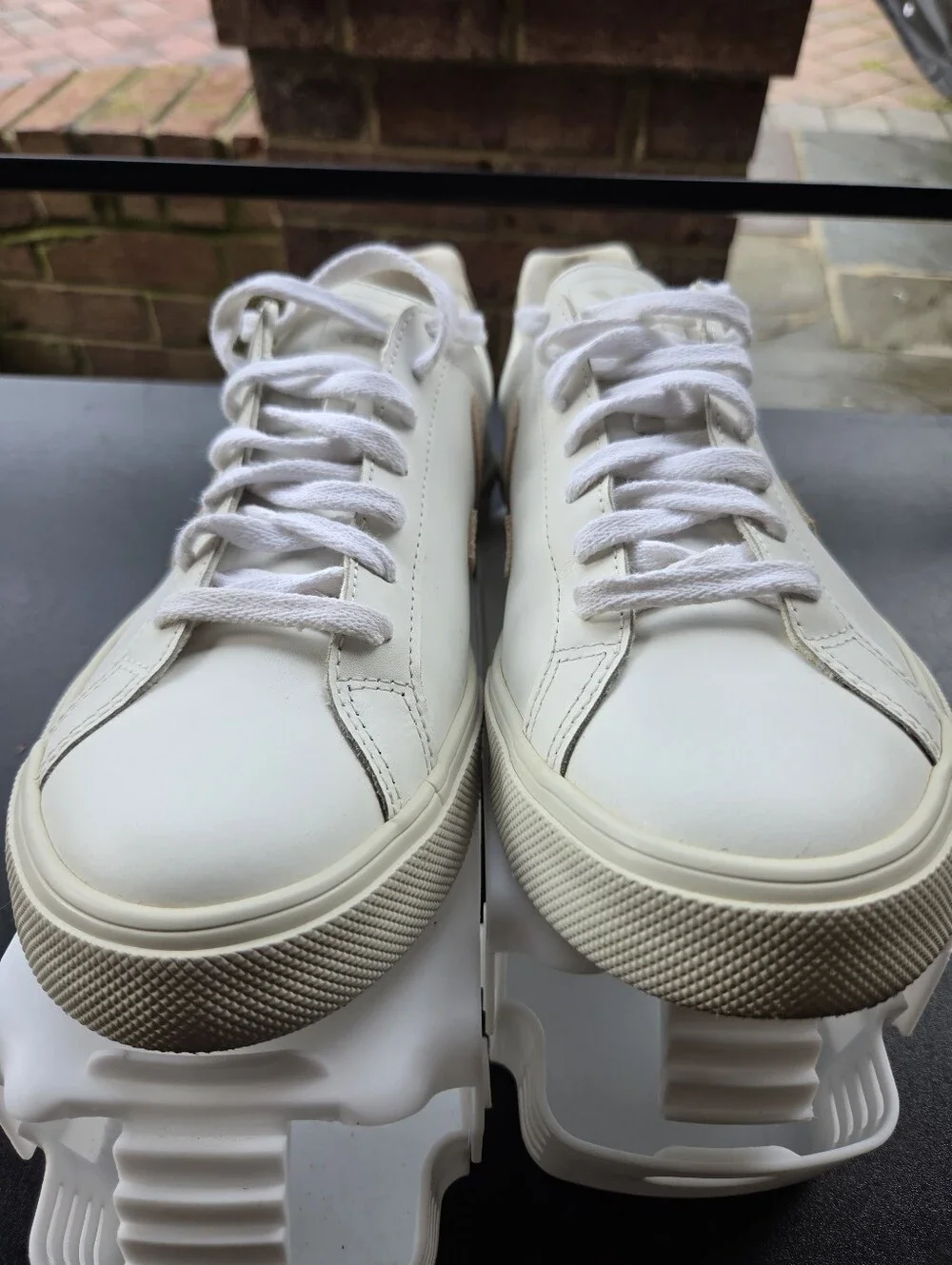 VEJA Campo Leather Sneakers White Beige Neutral Minimalist Clean Girl Aesthetic